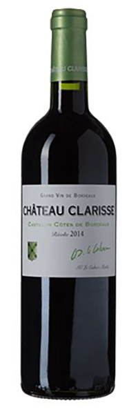 Château Clarisse Côtes de Bordeaux Castillon 2014