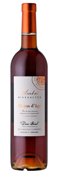 Rivesaltes Vin Doux Naturel Ambré 30 ans d'Age